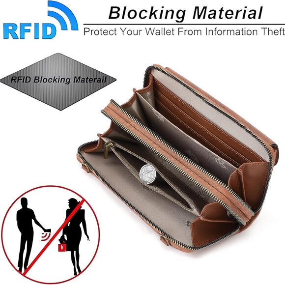 Lightweight Vegan Leather Crossbody Bag for Women - Spacious & Elegant Design - Picture 6 of 8